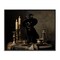 Stupell Industries Vintage Witchy Black Cat Framed Giclee, design by Arlington Prints